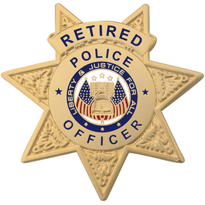 Retired Police Office Badge